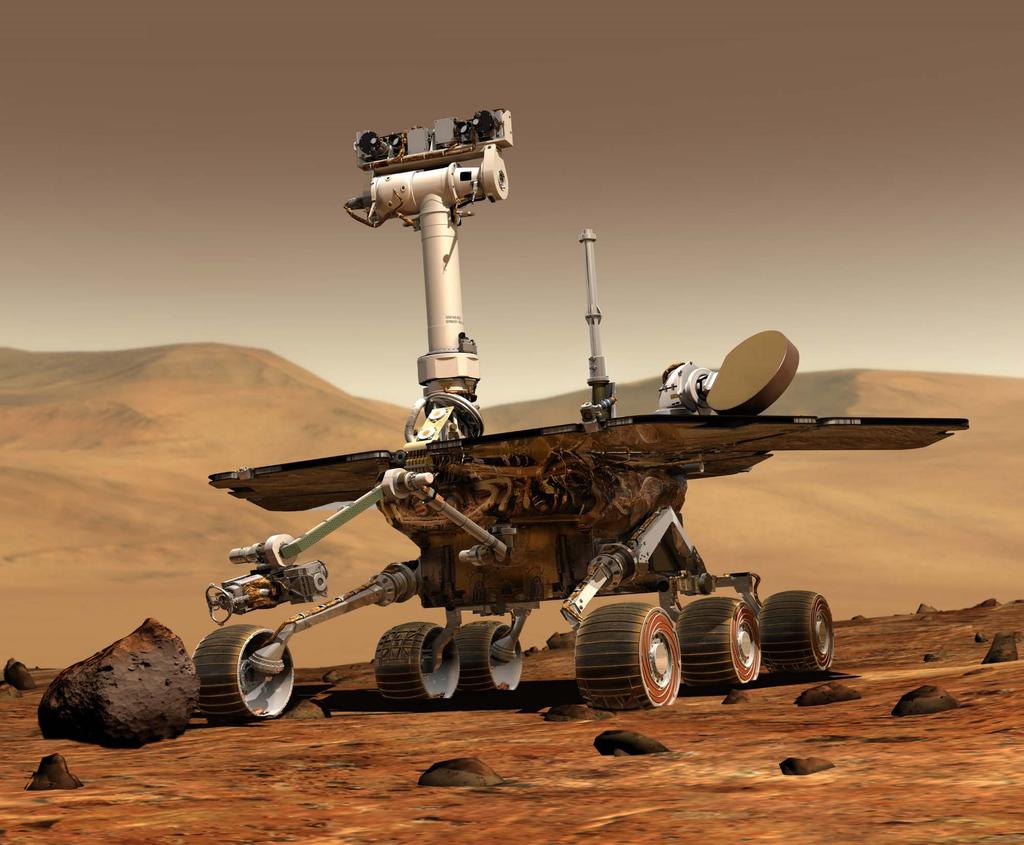 NASA's Mars Exploration Rover Mission (MER) is an ongoing robotic space mission involving two rovers, Spirit[1] and Opportunity,[2] exploring the planet
