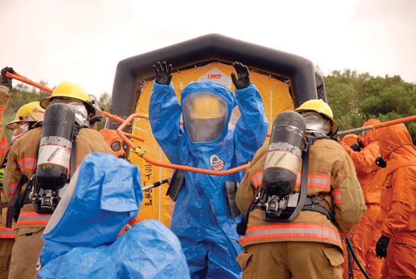 Technical decon uses chemical/physical methods to remove