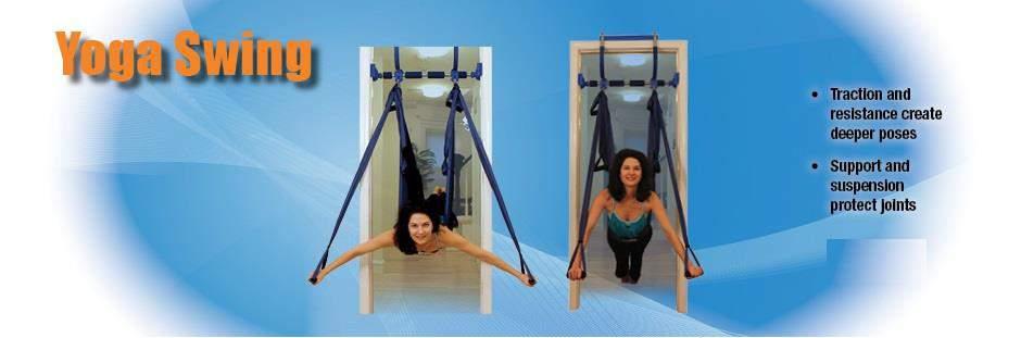 YOGA SWING (watch the installation demo video: http://gorilla-gym.com/yoga-swinginstallation/) The Yoga Swing consists of 3 separate pieces: - Yoga Swing Straps with 3 different lengths (2 sets).
