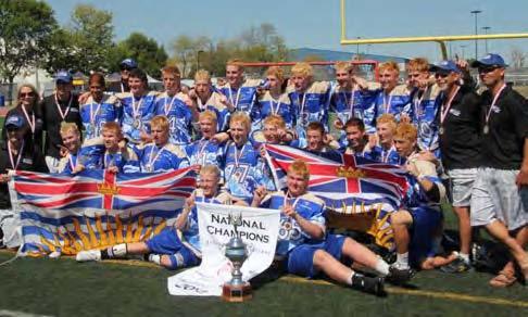 By: LacrosseTalk Staff In the light of the Female Bantam and Midget teams winning national titles, the Pee Wee, Bantam and Midget boy s teams had high hopes heading into their national tournament Aug