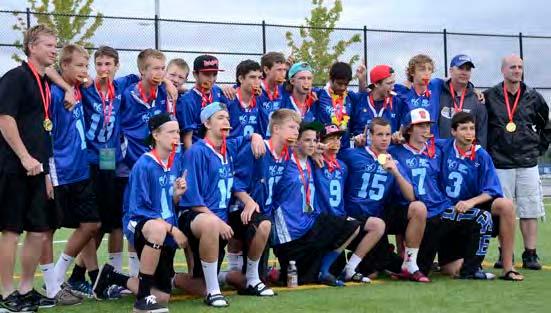 Field lacrosse was played alongside box lacrosse in the team sports during the BC Summer Games.