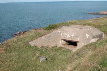 There is also an underground passage to the bunker, which is blocked off possibly when the road was constructed.