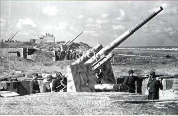 Tonneville During the occupation the Germans put in place a ring of anti aircraft batteries around Cherbourg.