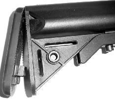 ***Note, the flat sides that run the length of the battery tubes are positioned towards the center of the buttstock