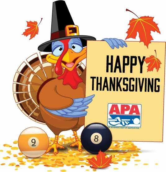 Events This Month: Fall Session Captain Co/Captains Doubles No Play on November 21 st or Thanksgiving Day!!! Happy Thanksgiving!