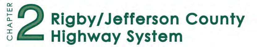 Jefferson County is served by five US and State Highways with a total combined mileage of 73.7 miles. See Figure 2. Brief descriptions follow: Interstate Route 15 (31.
