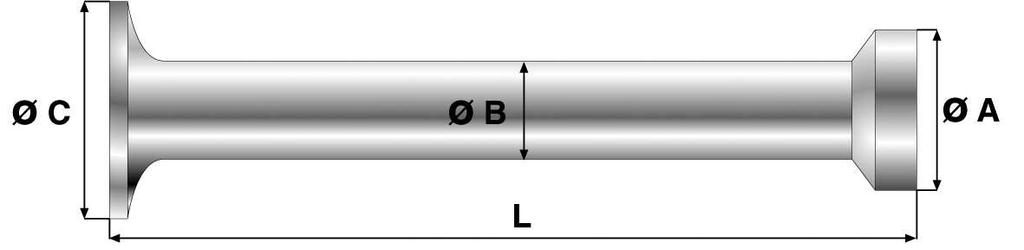 T slot anchor Characteristics Characteristics of T-slot anchors Anchor Admissible Length Ø A Ø B Ø C type load [kn] T 13-35 13 35 19 10 25 T 13-40 13 40 19 10 25 T 13-50 13 50 19 10 25 T 13-55 13 55
