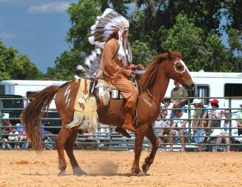Traveling com 3rd: *Oh Boy ridden in Comanche garb by Terry