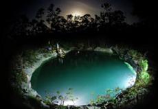 2 BARBARA KLEIN: Blue holes get their name from the color some have when seen from the air. The color is usually a reflection of the sky on the water.