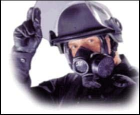Figure 3. Millennium Respirator Without Respirator Hood Chemical agent vapors create hazards through skin exposure as well as through inhalation exposure.