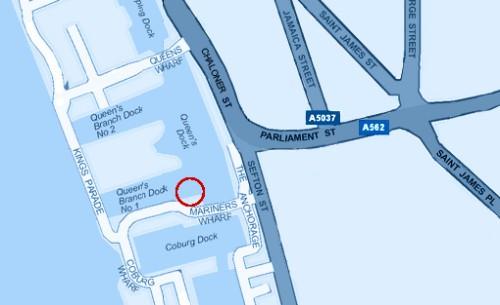 Race Day Location Liverpool Watersports Centre is situated in Queens Dock area in the heart of Liverpool docks.