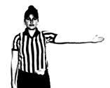 SIGNAL FOUL DESCRIPTION DIRECTION OF POSSESSION/ HELD WHISTLE The official will indicate a change in direction when a violation dictates or that an offense should play on during a held whistle after