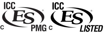 ICC-ES Evaluation Reports are not to be construed as representing aesthetics or any other attributes not