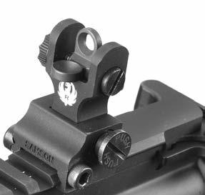 REAR SIGHT INSTRUCTIONS: 1. Remove the magazine and ensure the chamber is empty. 2.