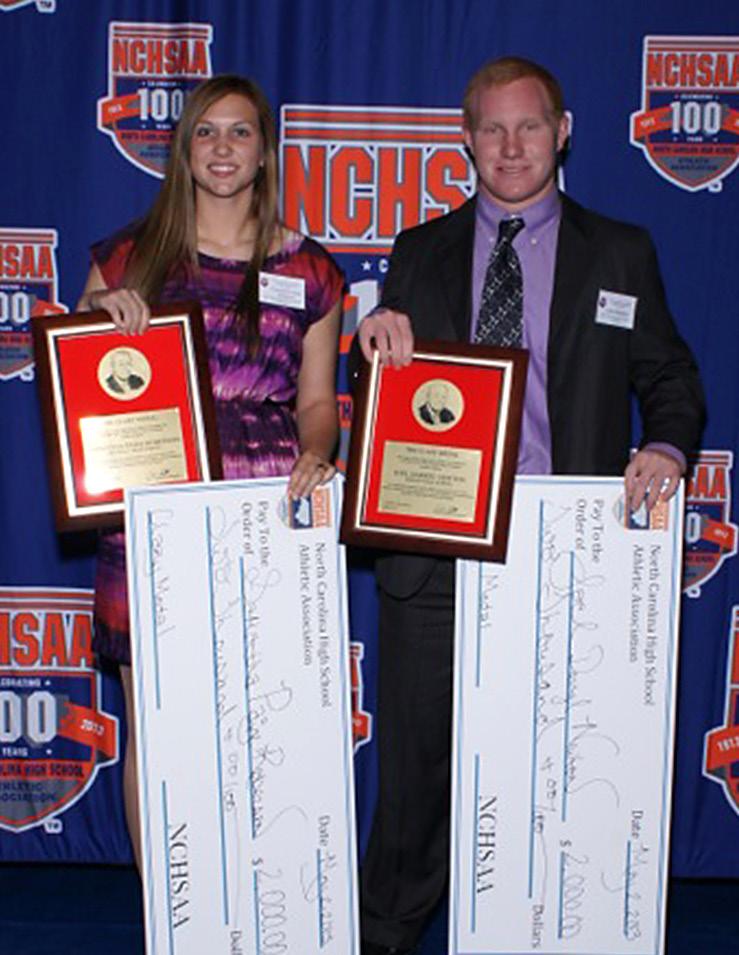 Eighth Annual Clary Medal Winners Listed For NCHSAA CHAPEL HILL Paige Robertson of Creswell High School and Joel Newton of Person High School are the recipients of the eighth annual Clary Medals