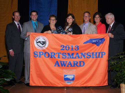 Millbrook High School in Raleigh is the seventh annual winner of the Exemplary School Award while Jones Senior High School is the winner of the 2013 Sportsmanship Award.
