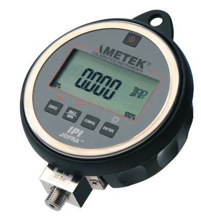 The JOFRA digital pressure indicator takes the concept of an analog test gauge, and brings it to a new level.