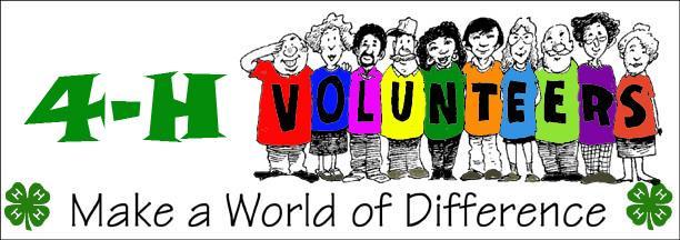 4-H needs you! We are looking for volunteers with all different skills.