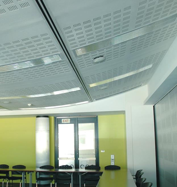 Gyptone Curve - Bend Line 7 ACOUSTICS Sound absorbtion varies with design height, bending radius and shape, and any mineral wool backing.