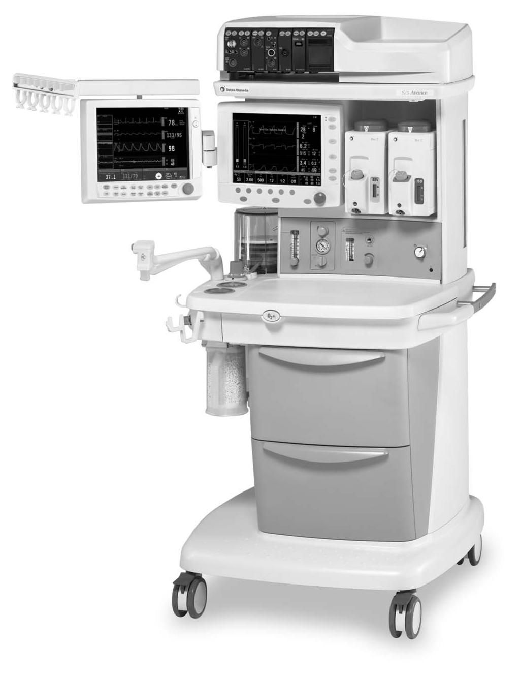 S/5 Avance Innovating with you Shaping exceptional care Shown with S/5 Anesthesia Monitor Features Complete patient monitoring capabilities: respiratory gas, hemodynamic and adequacy of anesthesia