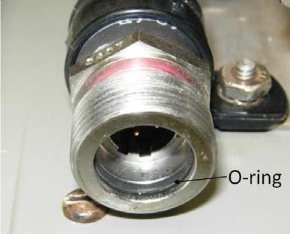 Figure 20. A damaged O-ring in this connector contributed to a fatality.