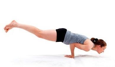 9) Peacock hand balance (Mayurasana) Benefits Improves digestion Enhances energy levels Strengthens arms, shoulders, and core Improves balance Kneel on the floor, knees wide, and sit on your heels.