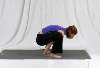 Preparation Postures for Firefly (Tittibhasana) Spider (Bhujapidasana) Stand with feet about hip width apart, bend your knees and place fingertips on the floor Draw