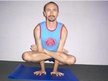 16) Lotus Lift (Kukkutasana) Benefits: Strengthen arms and abdominal muscles Improves balance Stretches hips and knees Start seated in lotus posture Place your hands on the floor on either side of