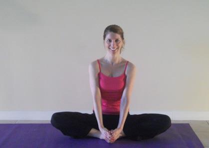 Practice Postures Butterfly From sitting, bring soles of feet together Bring heels in towards your body Interlace