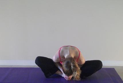 knees towards the floor Continue to sit up tall as you inhale, and drop your knees as you exhale for the next 4-5