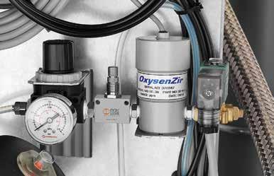 9 The most complete scope of supply Nitrogen flow meter as standard. Zirconia oxygen sensor with a long lifetime.