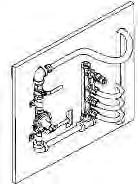 34), supplied mounting holes on manifolds (if equipped) or rigid piping into a non-movable gas appliance. C.