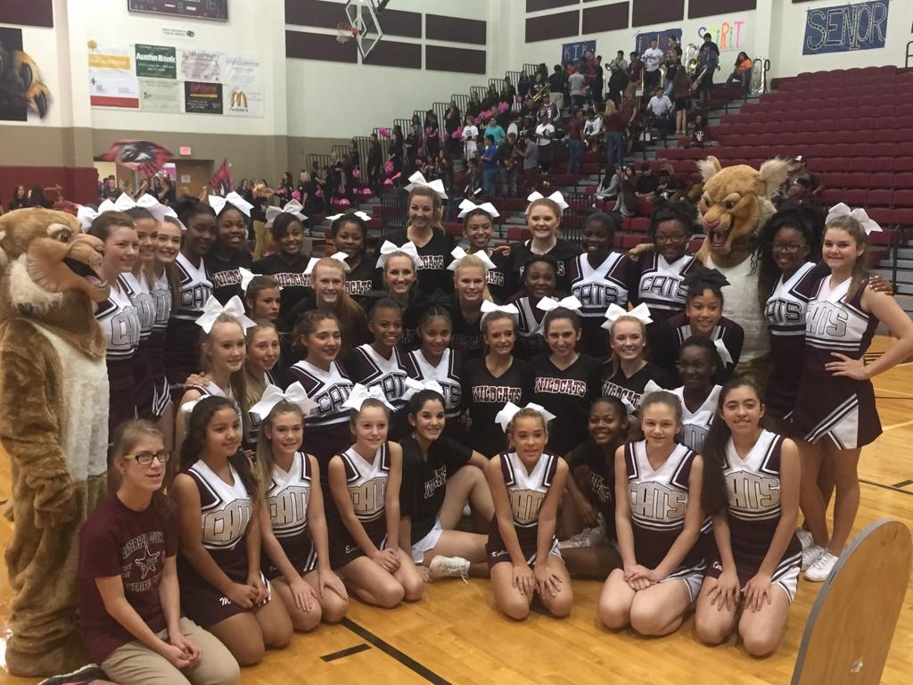 PJH Cheerleaders were invited to the PHS