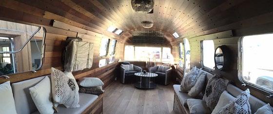 NEWS in a luxury American Airstream mobile home, remodelled and adapted to meet all needs.