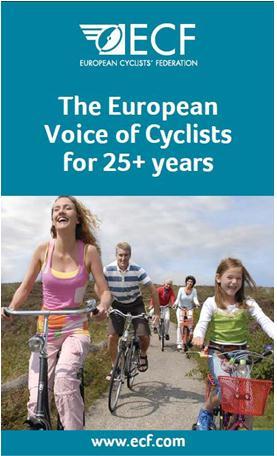 ECF? Over 70 members in 39 countries The European Cyclists Federation (ECF) is pledged to ensure that bicycle use achieves its fullest potential so as to bring about sustainable mobility and