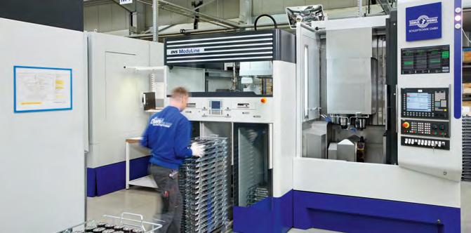 The production technology is made up exclusively of the latest machine generations from the DVS TECHNOLOGY GROUP.
