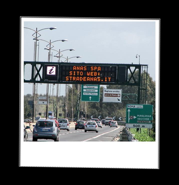 ANAS Road Management Tool (3/4) 479 Variable Message Signs are scattered on