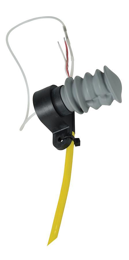 Figure 1-2: Example of Desiccant Pack installed on Vented Transducer cable.