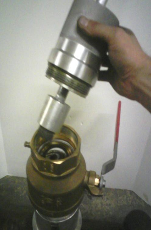 Street Tee Threaded into a Welded Coupling (Coupling ID and hole in the main