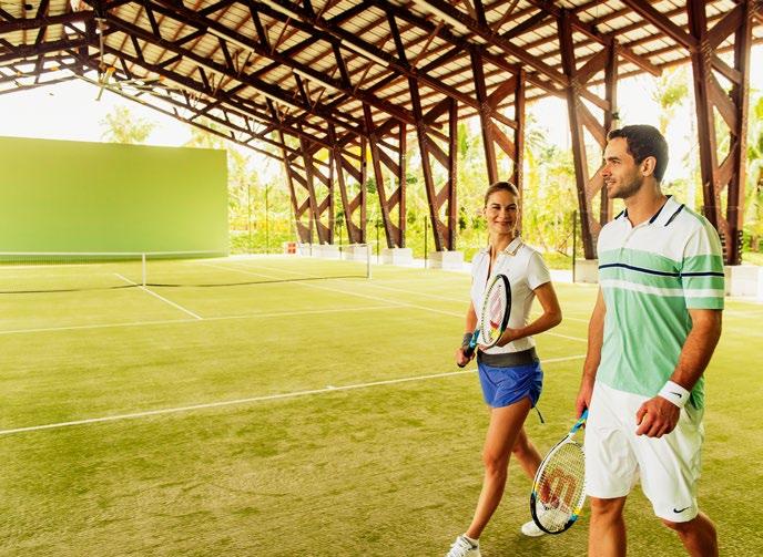 SPORT ACTIVITIES Rain or sunshine, our covered tennis & squash courts are ready for your game, whether playing with friends or our resident