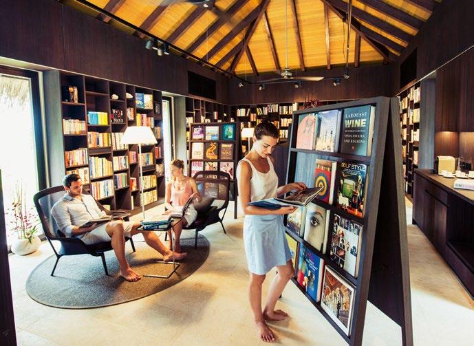 LIBRARY You are invited to unwind from your island adventures by enjoying the quiet exploration of over 1,000 carefully selected books and magazines of various interests, all arranged inside a smart