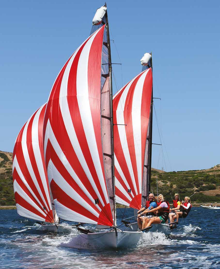 Reaching Ahead Experienced sailors will find plenty to excite them at our specialist sailing school. Our sophisticated, fully equipped fleet is by far the biggest of any similar mediterranean centre.