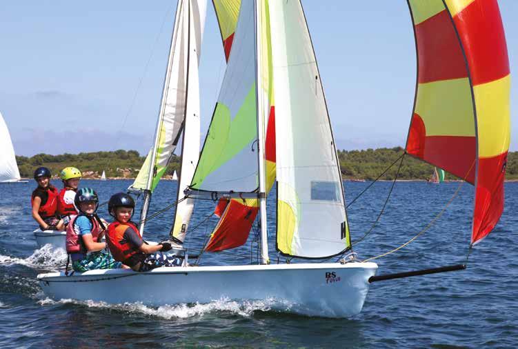 Youngsters with some sailing experience will also enjoy helming the RS Tera sailed with a 3.7m² Dacron Sport Sail.
