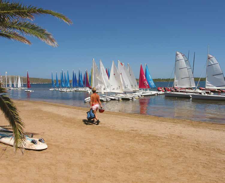 Our specialist sailing and windsurfing centre is in Ses Salines, just south of Fornells on the edge of the bay. It is a small, friendly sailing village away from the tourist beat.