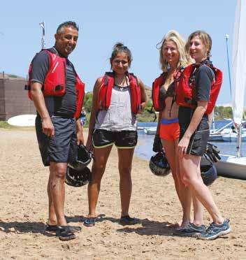 Whether it s during the on-land theory sessions, whilst out sailing or windsurfing around the bay, or even in a more competitive spirit during our 5 day race