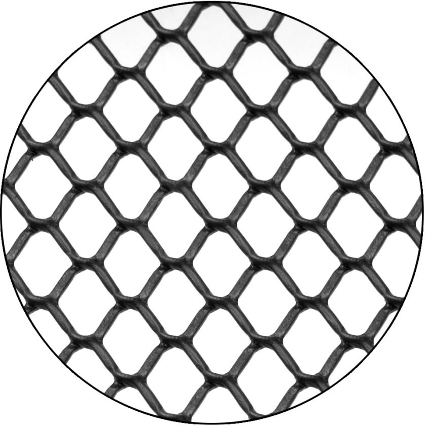 Most commonly used mesh sizes are 4, 7, 9, and 14 mm.