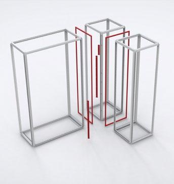 offers maximum installation space inside the enclosures.