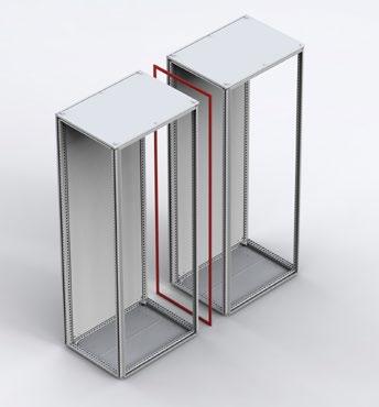 strong 3-dimensional alignment of the bayed enclosures with an auto spacer function.