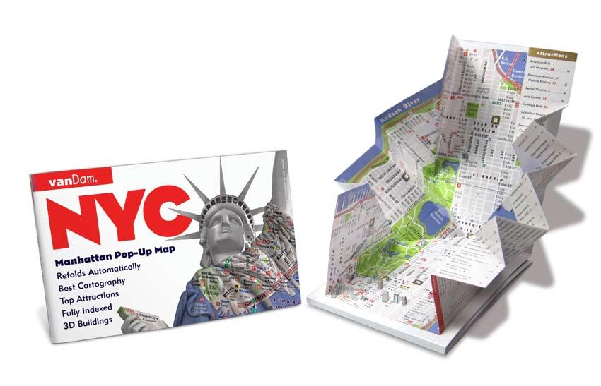 C Pop-Up Great Maps, New Format VanDam's clear cartography and information design in a new pocket-sized format people adore. Refolds automatically and outsells any other pop-up map.