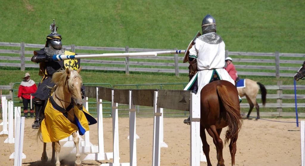 Appendix 8 Instruction of the Mounted Joust Lord Alain de la Rochelle with Bogart Sir Ragnarr rifsbrjótr with Mac Jousting in any capacity is an inherently dangerous sport.